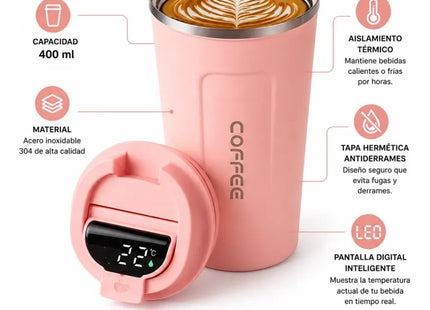 Vaso Térmico de Acero Inoxidable para Café 400 ml
