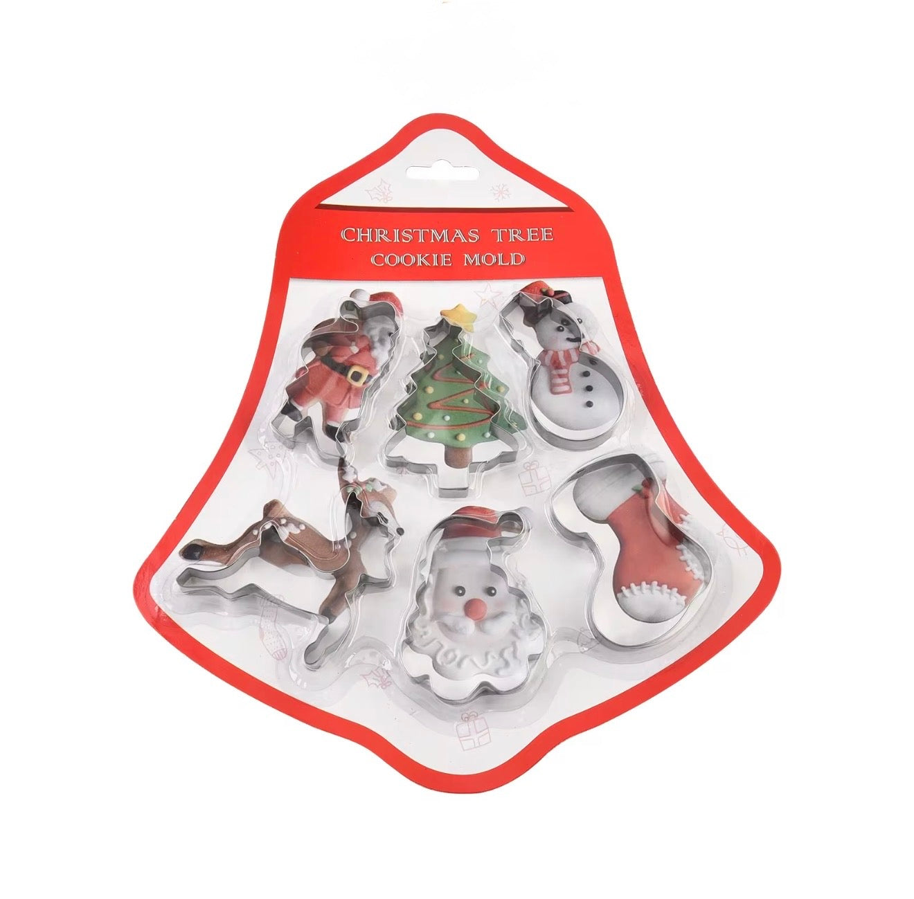 Set de Cortadores de Galletas de Navidad Repostería X6