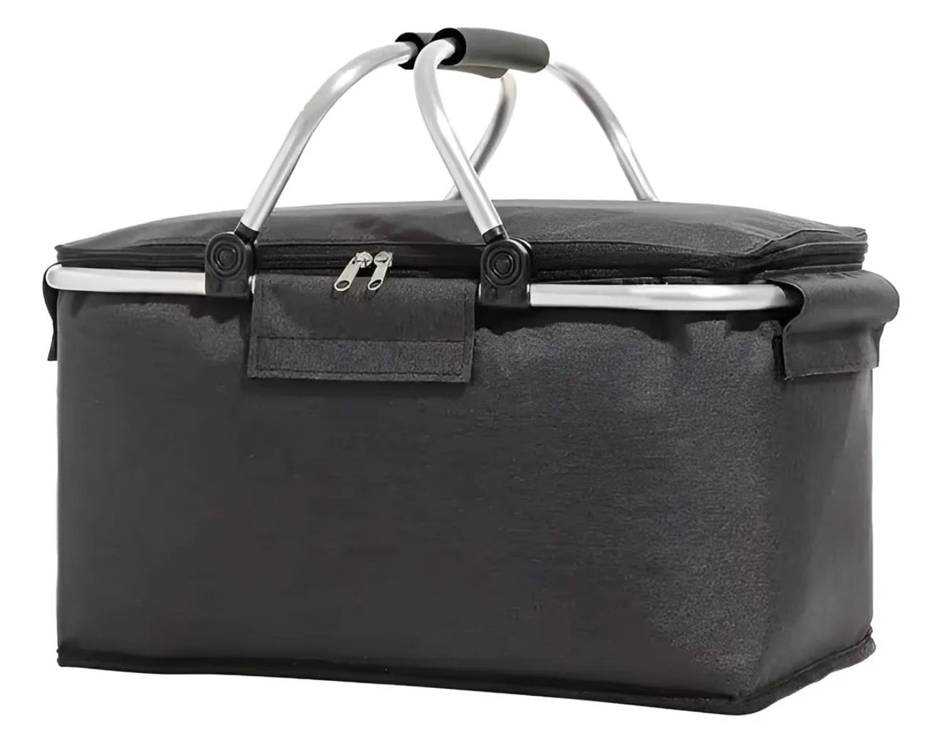 Cesta Cooler Refrigerador Térmico Camping Plegable Gris