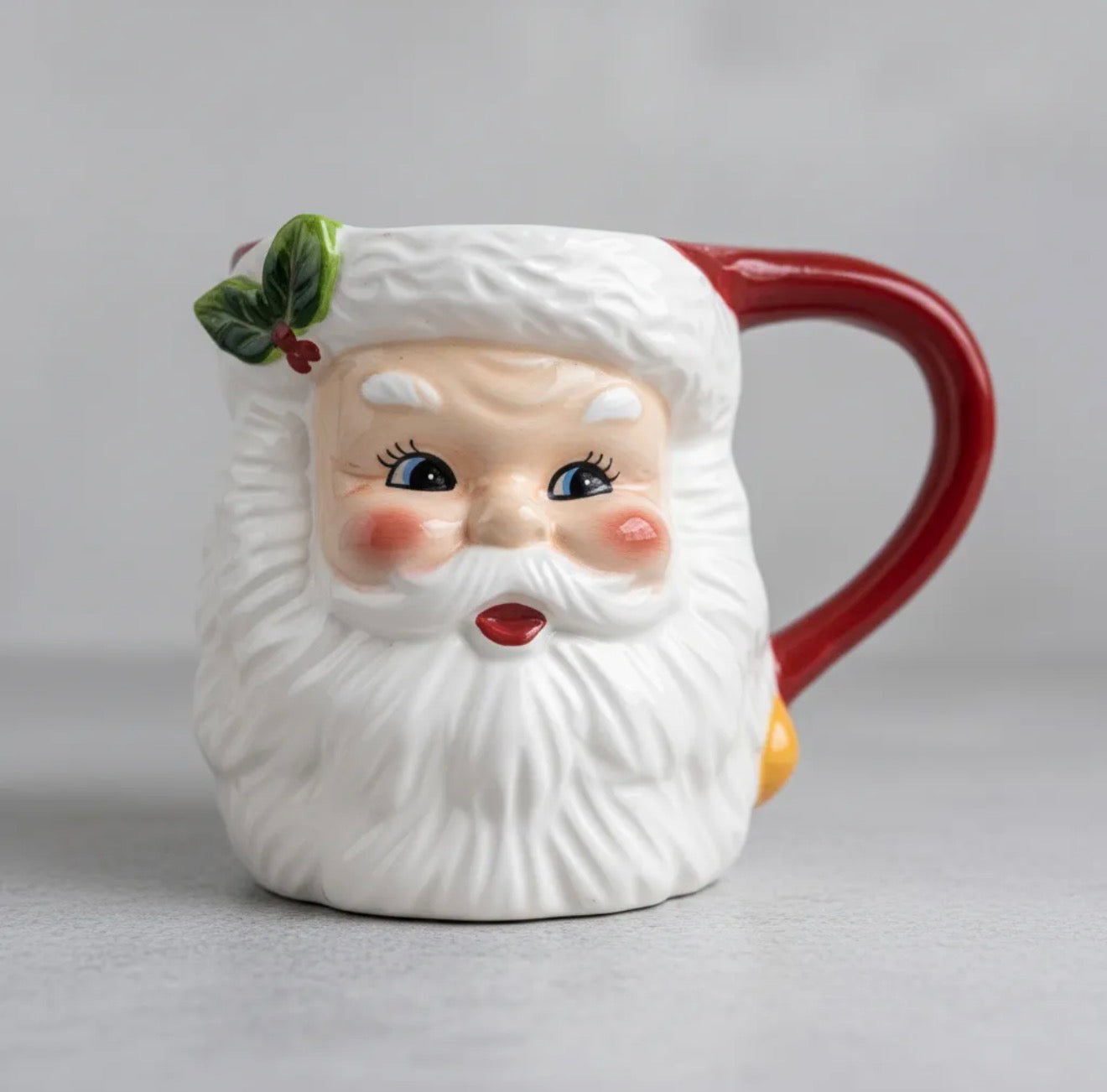 Vaso de Viejo Pascuero 300 Ml de Cerámica Decoración Navideña