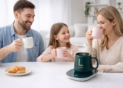 Taza Mug De Café Te Con Calentador Eléctrico Caja De Regalo