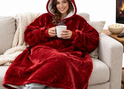 Manta Capucha Poleron De Invierno Sueter Sherpa Unisex