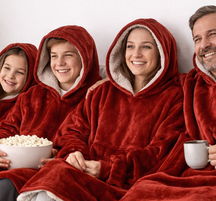 <h2><strong>Manta Capucha Polerón De Invierno Suéter Sherpa Unisex</strong></h2>