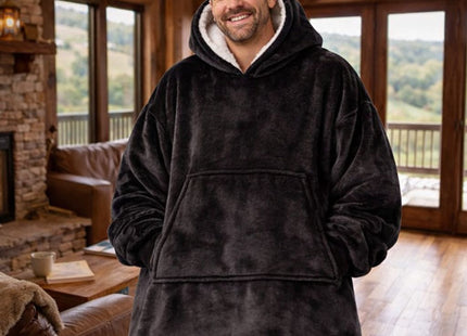 Manta Capucha Poleron De Invierno Sueter Sherpa Unisex