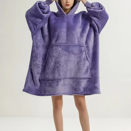 Manta Capucha Poleron De Invierno Sueter Sherpa Unisex