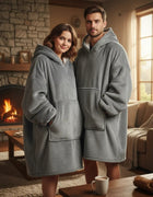 Manta Capucha Poleron De Invierno Sueter Sherpa Unisex