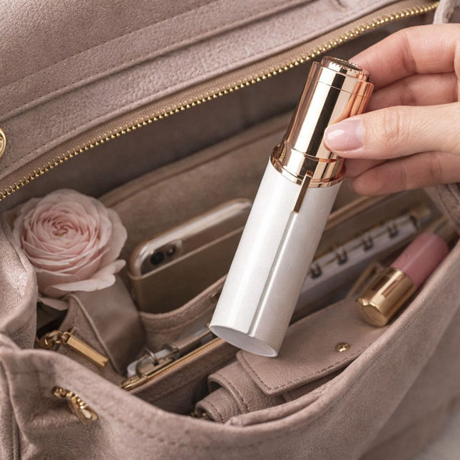 Depiladora Facial Removedor De Vello Sin Dolor Recargable Color Blanco