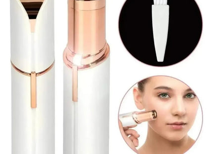 Depiladora Facial Removedor De Vello Sin Dolor Recargable Color Blanco