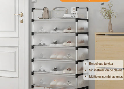 Zapateras modernas 6 Niveles 2 En 1 Armable muebles armables