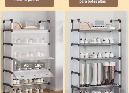 Zapateras modernas 6 Niveles 2 En 1 Armable muebles armables
