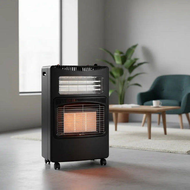 Estufa Calentador Interiores 2 En 1 Gas Y Eléctrica