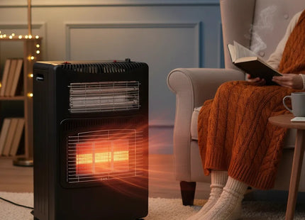 Estufa Calentador Interiores 2 En 1 Gas Y Eléctrica